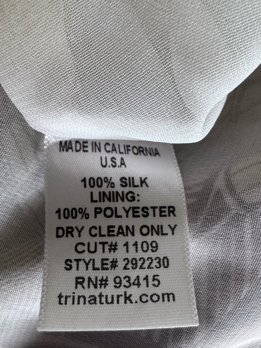 Trina Turk 100% Silk Blue and Gray Floral Maxi Dress Size 0 Summer Beach Coastal - Picture 9 of 9